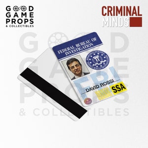 Criminal Minds FBI ID Badge Prop Replica PVC Screen Accurate image 7