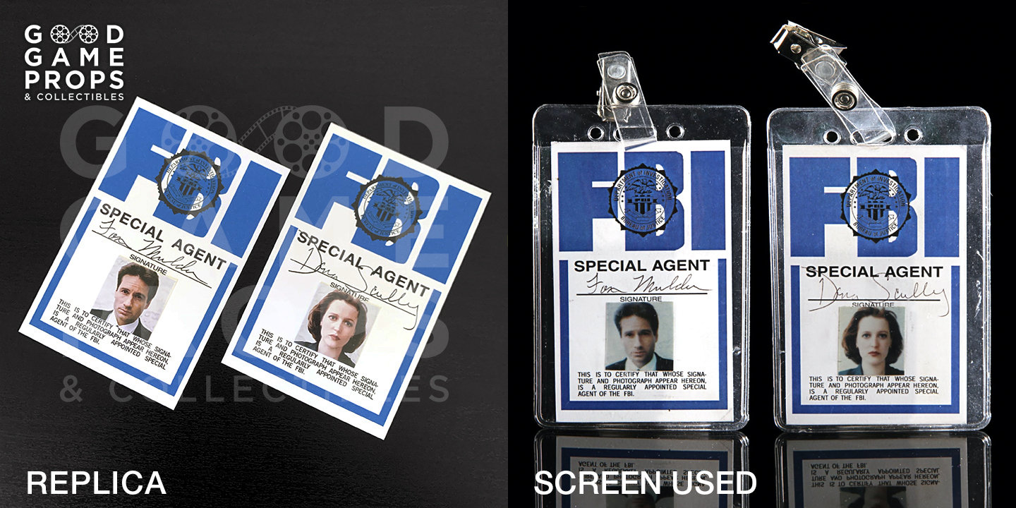 X-files Fox Mulder / Dana Scully FBI ID Badges Credentials | Etsy