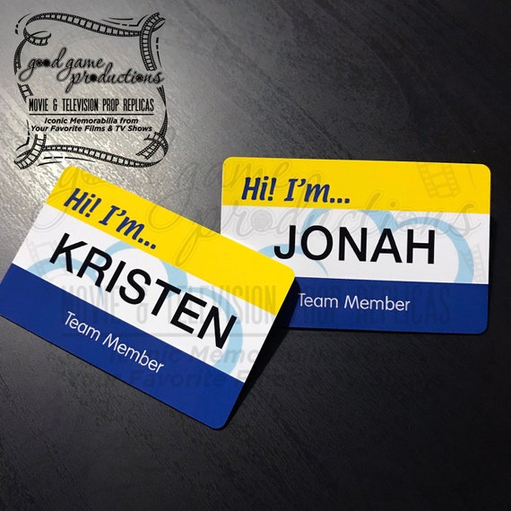 Superstore Cloud 9 Employee Name Tag Id Badge Prop Replica Etsy
