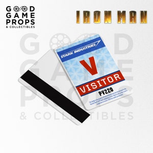 Iron Man / Iron Man 2 Security / Press / Visitor / Senate Hearing ID Badge Prop Replicas PVC 100% Screen Accurate image 5