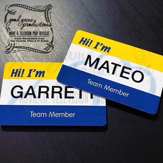 Superstore Cloud 9 Employee Name Tag Id Badge Prop Replica Etsy