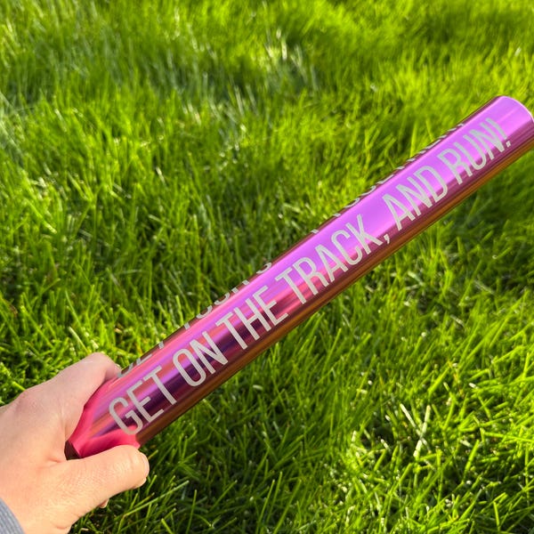 Personalized Track Baton Custom Engraved for Team Gifts, Senior Night, Coach Keepsakes – Unique Running Gift