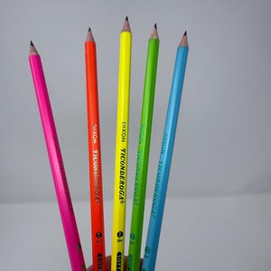 Neon Personalized Pencils, Back to School, Ticonderoga #2, Engraved Kids Teacher Appreciation Gifts