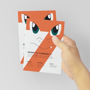 Uitnodiging voor Pokémon-feestje