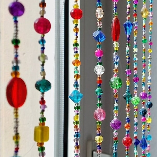 Suncatcher Windspiel Sonnenfänger Perlenvorhang Mobile aus Glasperlen rainbow maker crystal glass beaded curtain windchime sundance