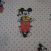 Vintage fabric cotton fabric Mickey Mouse with dots 50 x 125 cm (0.5 x 1.3 yards)