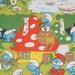 Reserved for Arianna-vintage fabric cotton fabric Cotton Smurfs Smurfs 54 x 65 cm (21x25 ") 0, 5x0, 6yd