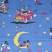 Vintage fabric 90s cotton fabric Mickey Mouse with Moon and stars 50 x 135 cm/19x53 "(0.5 x 1.35 yards)