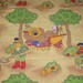 Vintage fabric cotton fabric tissu Sesame Street Ernie and Bert