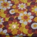 Vintage fabric of fabric 70s 70s flower power cotton 50 x 60 cm, 6 / 19, 6 x 23 "