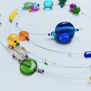 Suncatcher - glass bead strand long - suncatcher glass beads