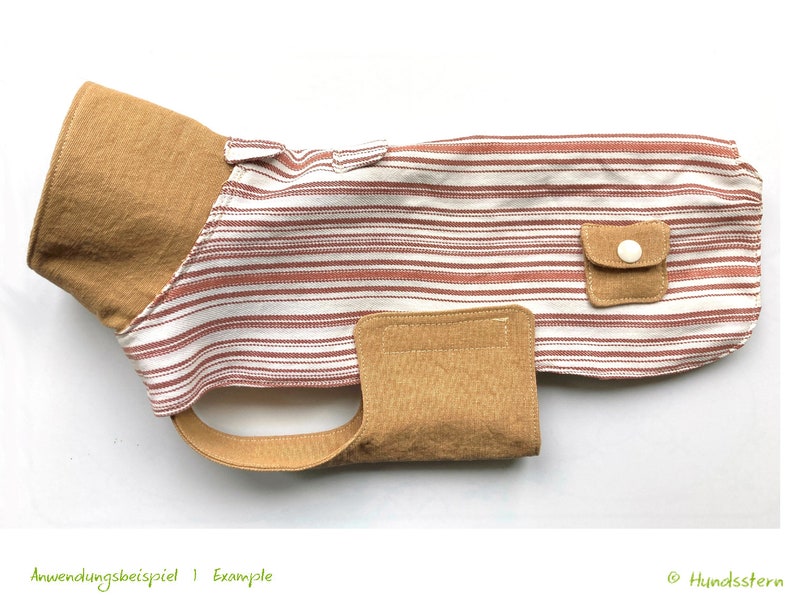 Dog Coat & Supplement Set Sewing pattern PELERIN Set, XS-XXL, back 25-85 cm. pdf image 8