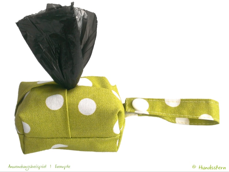 Poop bag bag pattern WALKIES BOX with cardboard closure. PDF image 2
