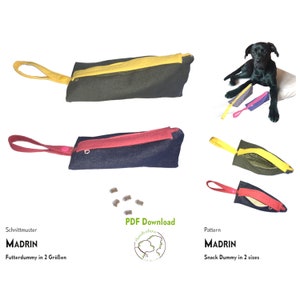 Feeding dummy pattern MADRIN in triangular shape. 2 sizes. PDF