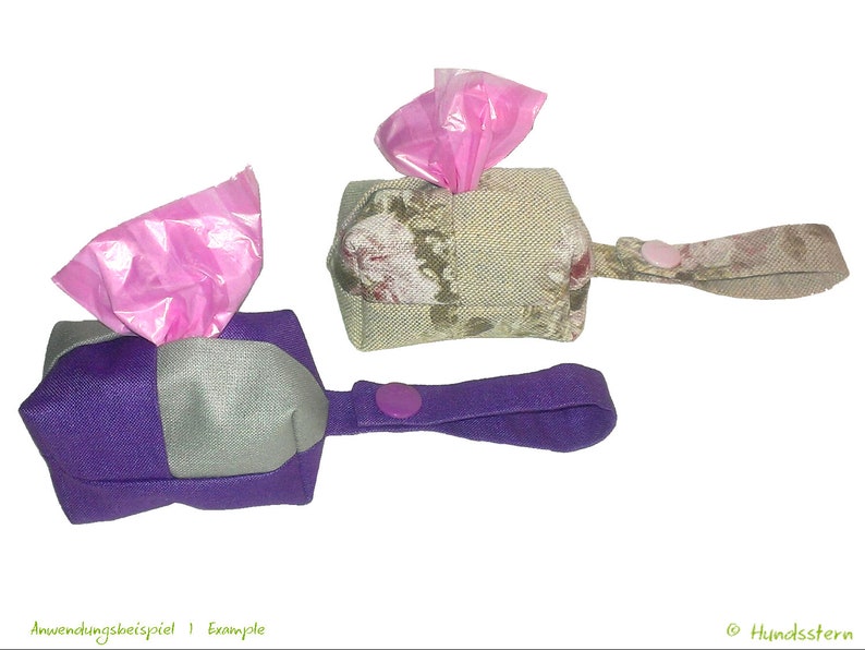 Poop bag bag pattern WALKIES BOX with cardboard closure. PDF image 3