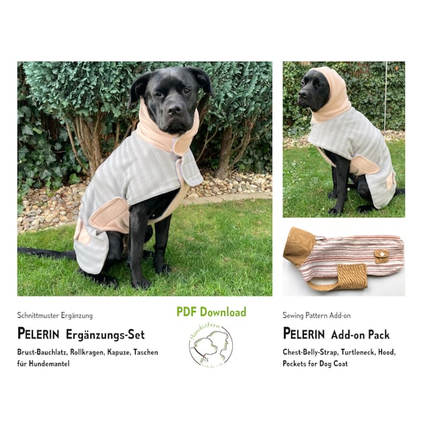 Supplementary set for dog coat sewing pattern PELERIN, sizes XS-XXL. pdf