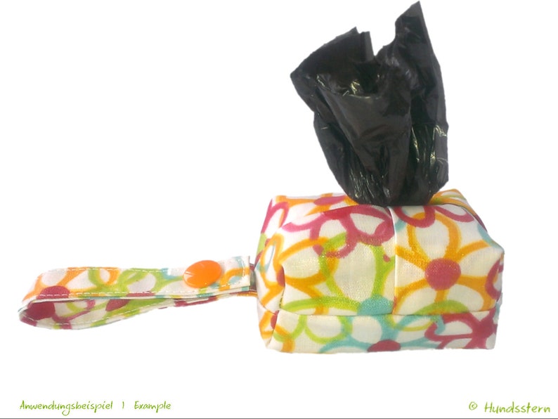 Poop bag bag pattern WALKIES BOX with cardboard closure. PDF image 6