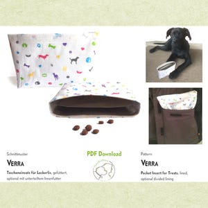 Inzetstuk voor een zakje, voering voor een zakje met 2 vakjes voor snoepjes, naaipatroon van VERRA. PDF