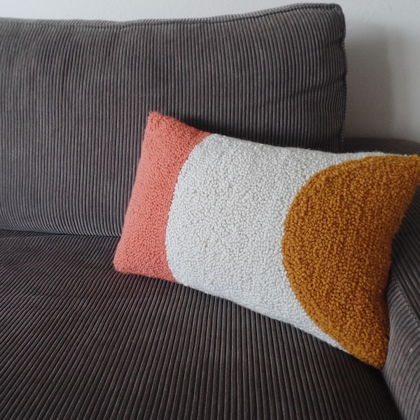 Punch Needle Pillows Etsy