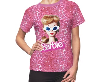 Lets Go Party Vintage Barbi Doll Women's Cut & Sew Tee (AOP)