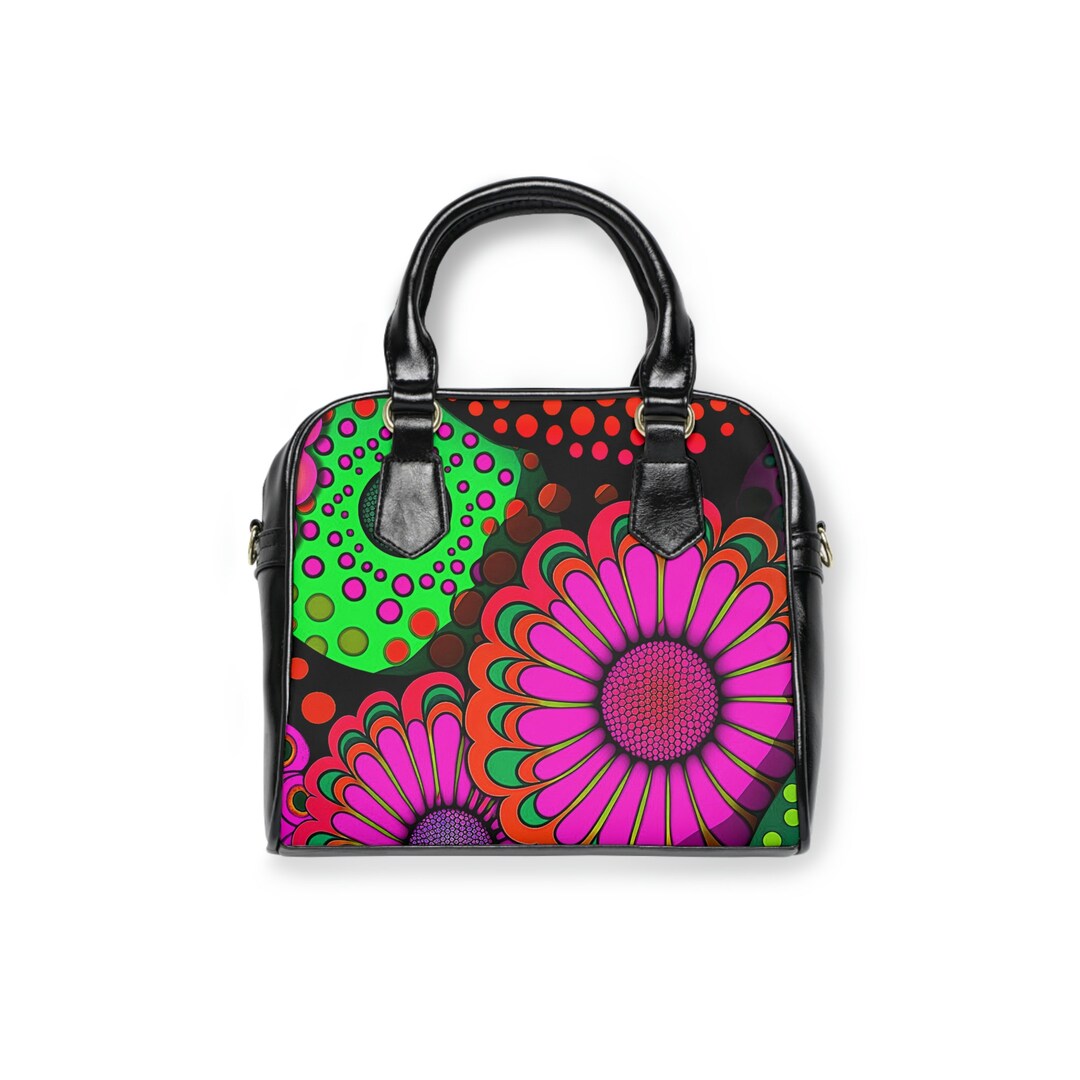 Yayoi Kusamainspired Art Print Shoulder Handbag Etsy