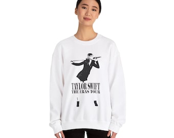 Taylor Swifties Eras Tour B/W Graphic Unisex Heavy Blend™ Crewneck Sweatshirt