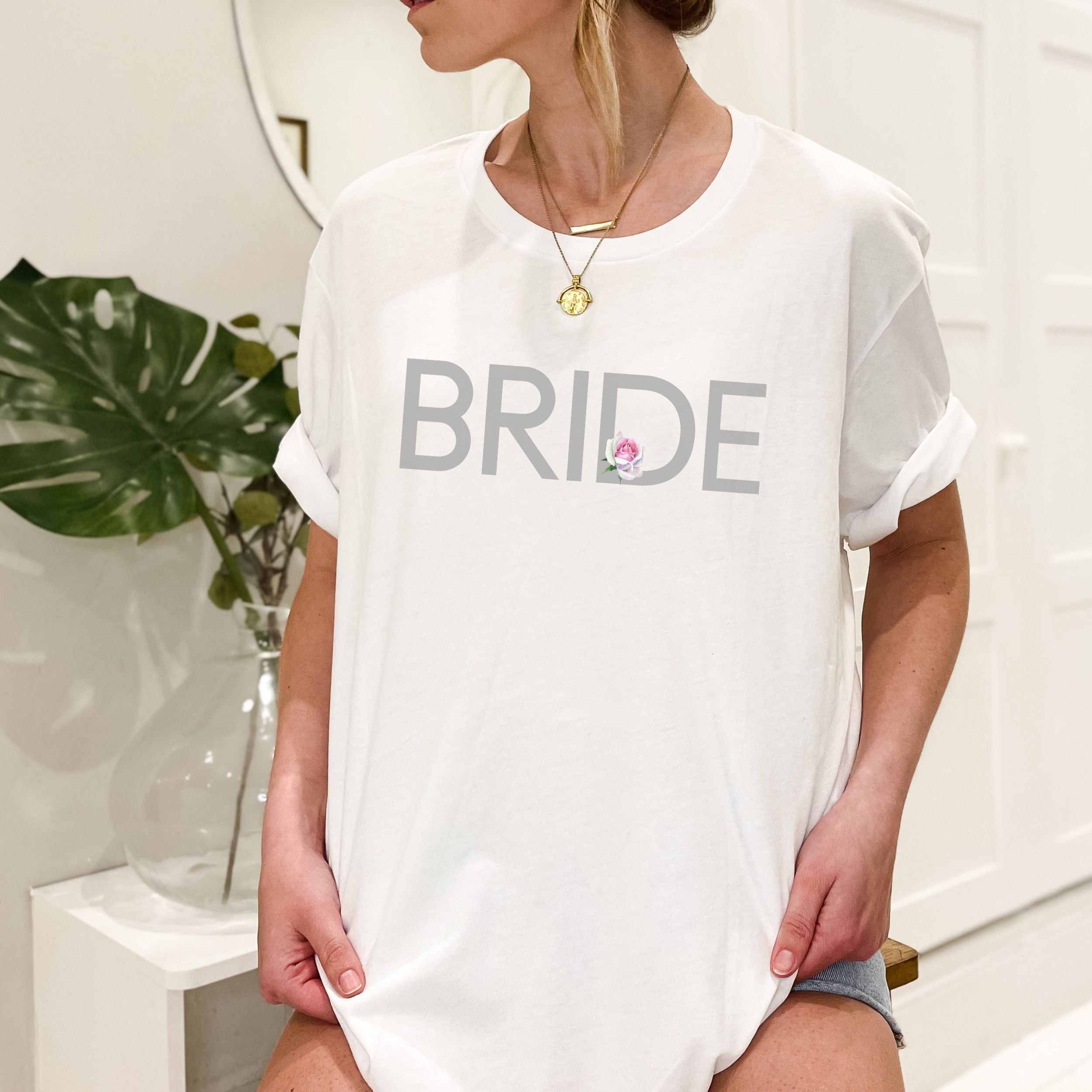 Bride Shirt Bridal Party TShirts Funny Bridesmaid Etsy