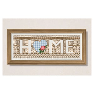 Home cross stitch Home sweet home embroidery House decor DIY  Сross stitch sampler Modern embroidery house