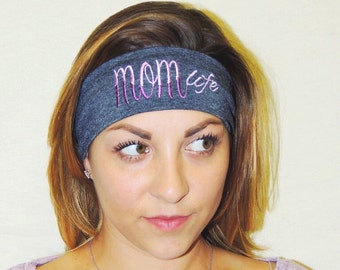 Mom Life headband, cute mom heaband, cute headband for mom, mothers day gift,headband for mom,mom headband, ombre mom headband, momlife gift