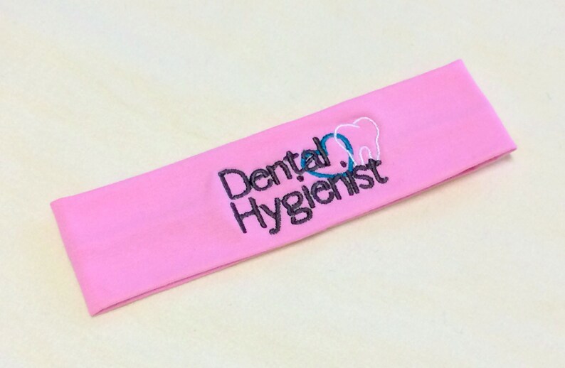 Dental Hygienist embroidered headband dental hygiene Etsy