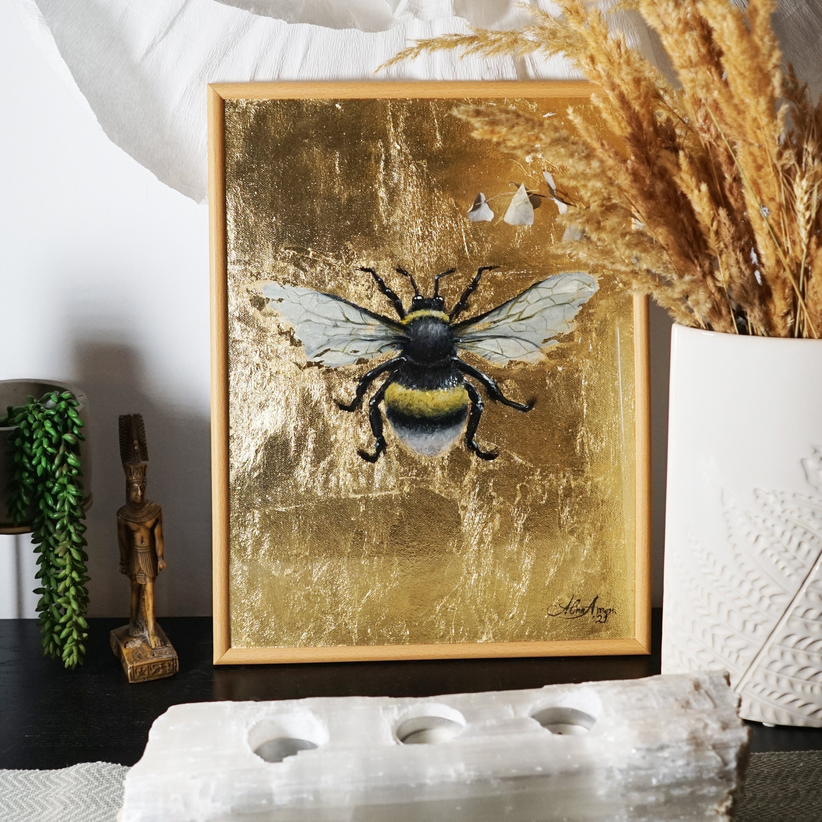 Bee Painting for Honey Bee Decor
