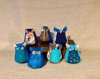 De nouvelles petites chouettes aux senteurs de lavande dans les bleus.