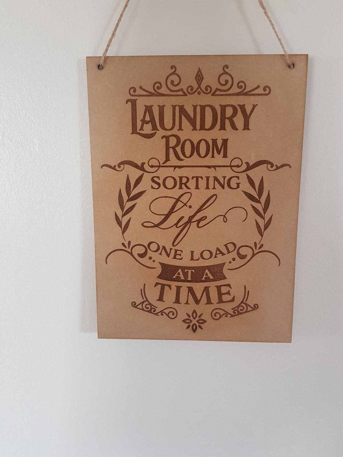Laundry room wall hanging Etsy