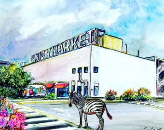 Wild sightings at Union Market by artist Cris Clapp Logan