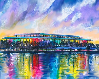 Kennedy Center Honors at Dawn Washington DC Art by Cris Clapp Logan