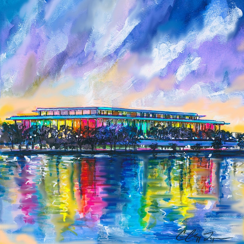 Kennedy Center Honors at Dawn Washington DC Art by Cris Clapp Logan image 1