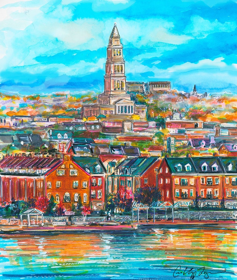 Old Town Alexandria at Sunrise by Cris Clapp Logan Gicleé Print image 1