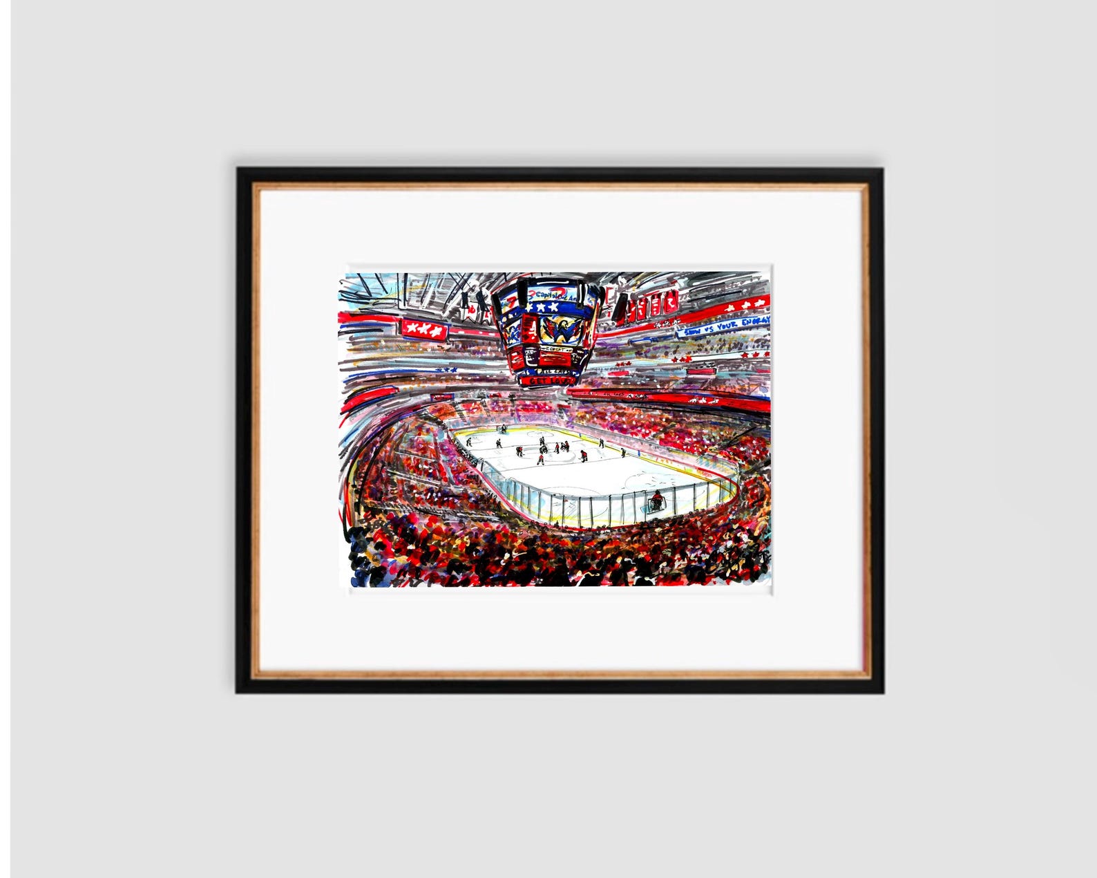 Washington Capitals - Capital One Arena Giclee Print by Cris Clapp ...