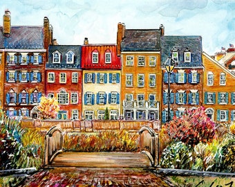 Row Homes in Old Town Alexandria by Cris Clapp Logan