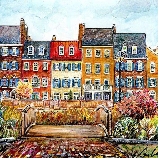 Row Homes in Old Town Alexandria by Cris Clapp Logan