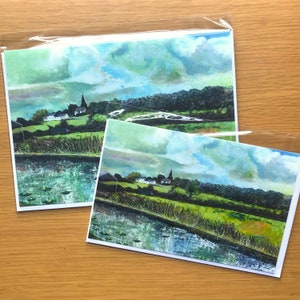 Canal scene in Derbyshire - Greeting cards