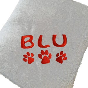 Personalised Fleece Dog and Cat Blanket/Fleece/Throw. Large and Small. Personalised Blanket, Personalised Throw for Dog/Cat/Pet.