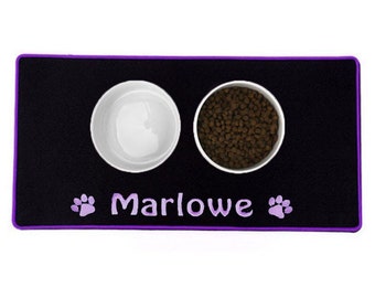 Personalised Custom Placemat / Place Mat / Food Mat/ Bowl Mat / Feeding Mat for Dog, Cat or Pet.
