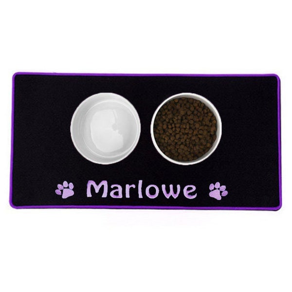 Personalised Custom Placemat / Place Mat / Food Mat/ Bowl Mat / Feeding Mat for Dog, Cat or Pet.
