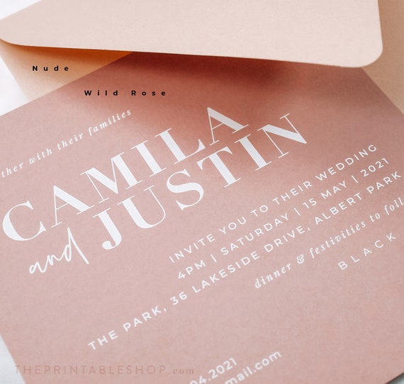 print on demand wedding invitations