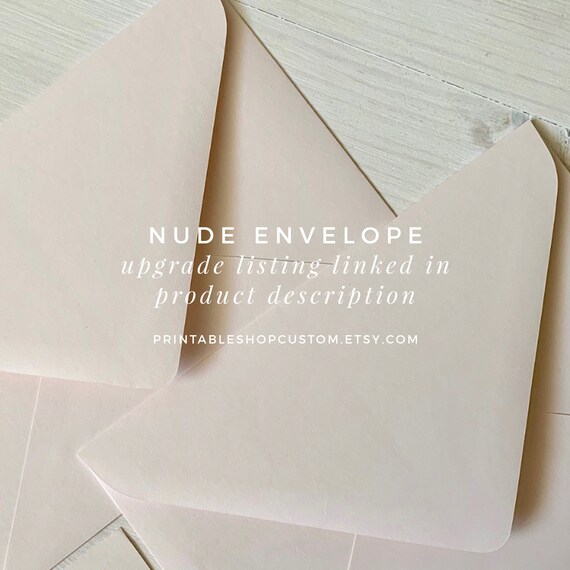 Minimalist Wedding Invitation White Invitations Printed Etsy