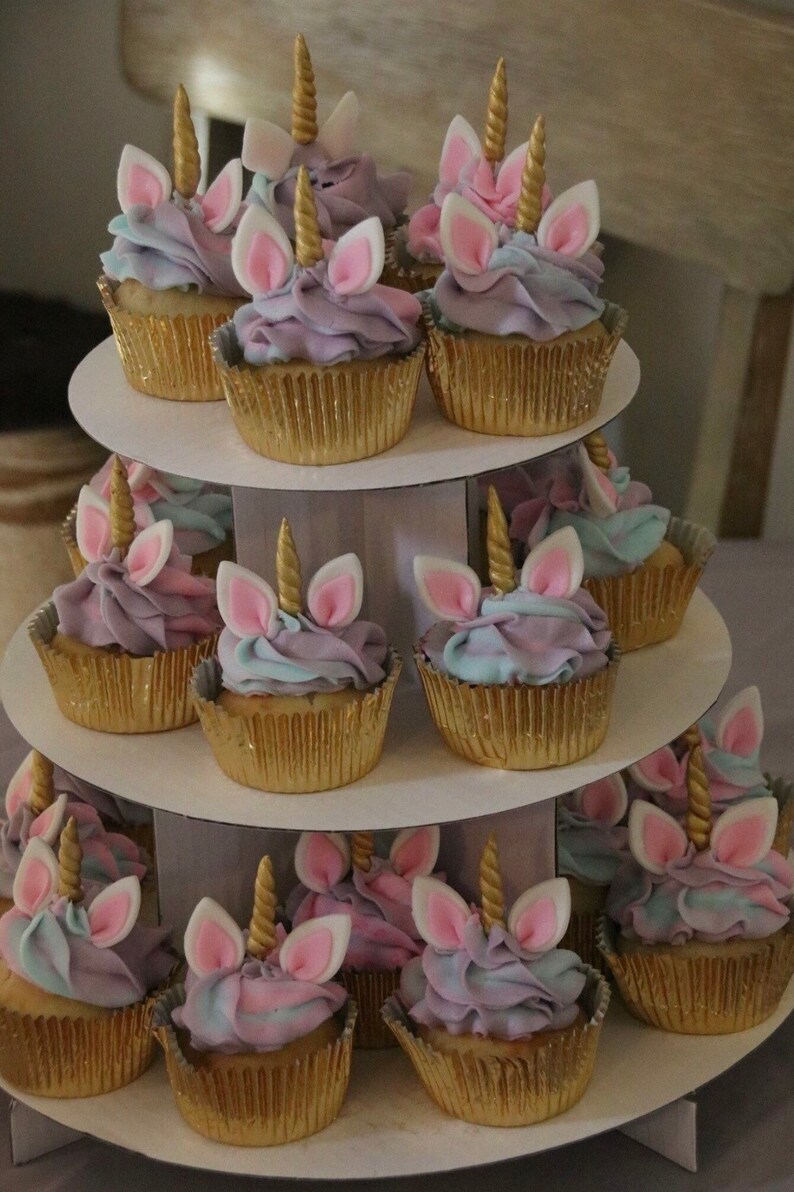 Fondant Edible Unicorn Cupcake Toppers Unicorn Horns And Ears Etsy Fondant Edible Unicorn Cupcake Toppers Unicorn Horns And Ears Etsy