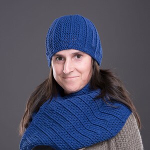 Crochet Pattern for Textured Beanie or Slouchy Hats, sizes newborn to adult