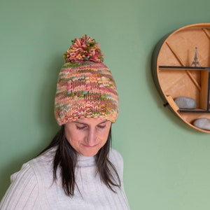 Knitting Pattern For Bulky Hat With Letters UP