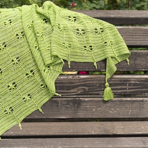 Crochet Pattern For Asymmetric Triangle Shawl